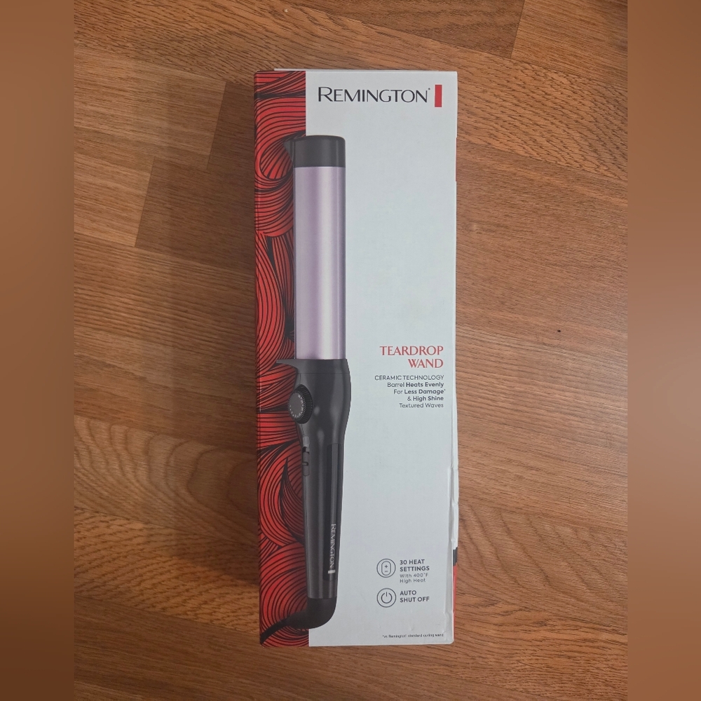 Remington Teardrop Barrel Curling Wand -  Textured Waves (CI50M2)